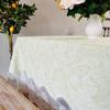 Fortschrittlicher Esstischdecke Hohlspitze Rand Rechteckiger Couchtisch Tischdecke Klein Frisch Quadratischer Tischdecke Runder Tischdecke