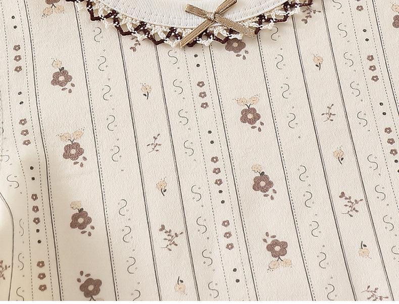 Infant Autumn Baby Clothes - Pure Cotton Two-Piece Set with High-Waisted Belly Protection for Girls