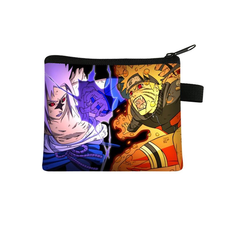 Cute Bag Naruto Children'S Change Bag, Male And Female Students' Simple Card Bag, Middle School Student Zipper Storage Bag Batch