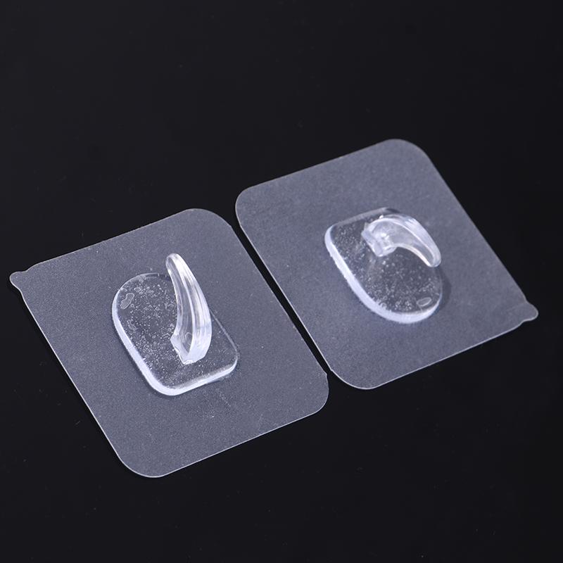 5Pcs Free Punching Seamless Invisible Hook Bathroom Kitchen Adhesive Hook