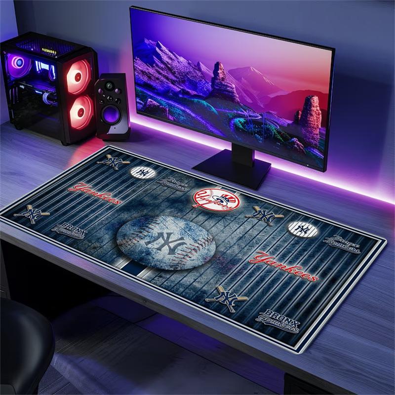 New York Yankees Color Mouse Pad Large Gaming Table Cushion Non-slip Laptop Tablet Big Mousepad XXL Mat Mini PC Playmat With Lock edge