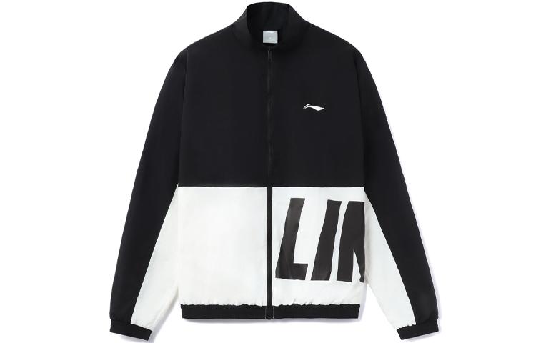 Li Ning Sports Fashion Collection Jacket Fall Unisex Black White AJDR484-3 M