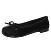 Bow Grandma Mary Jane Shoes Spring and Summer New Women's Fashion Shallow Mouth Flat-soled Single Shoes Round Head Versatile Single Shoes