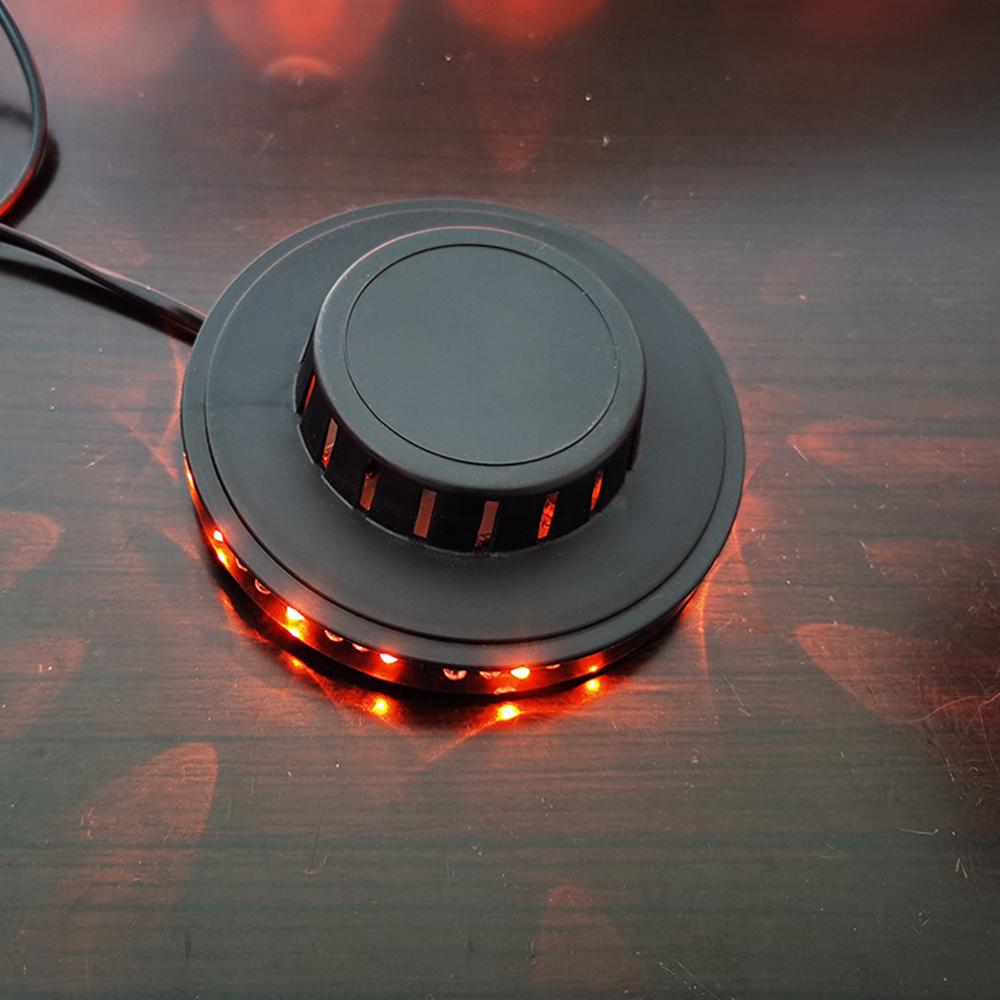 Lâmpada de teto LED colorida para discoteca, luz estroboscópica ativada por som, luz de palco para decoração de festa interna, bola colorida para feriado