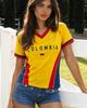 Kolumbien Fußballtrikot Spieltag Fan-Shirt Kolumbien Sport-T-Shirt Mode Lässig Party Oberteil Sommer Damen Herren T-Shirts
