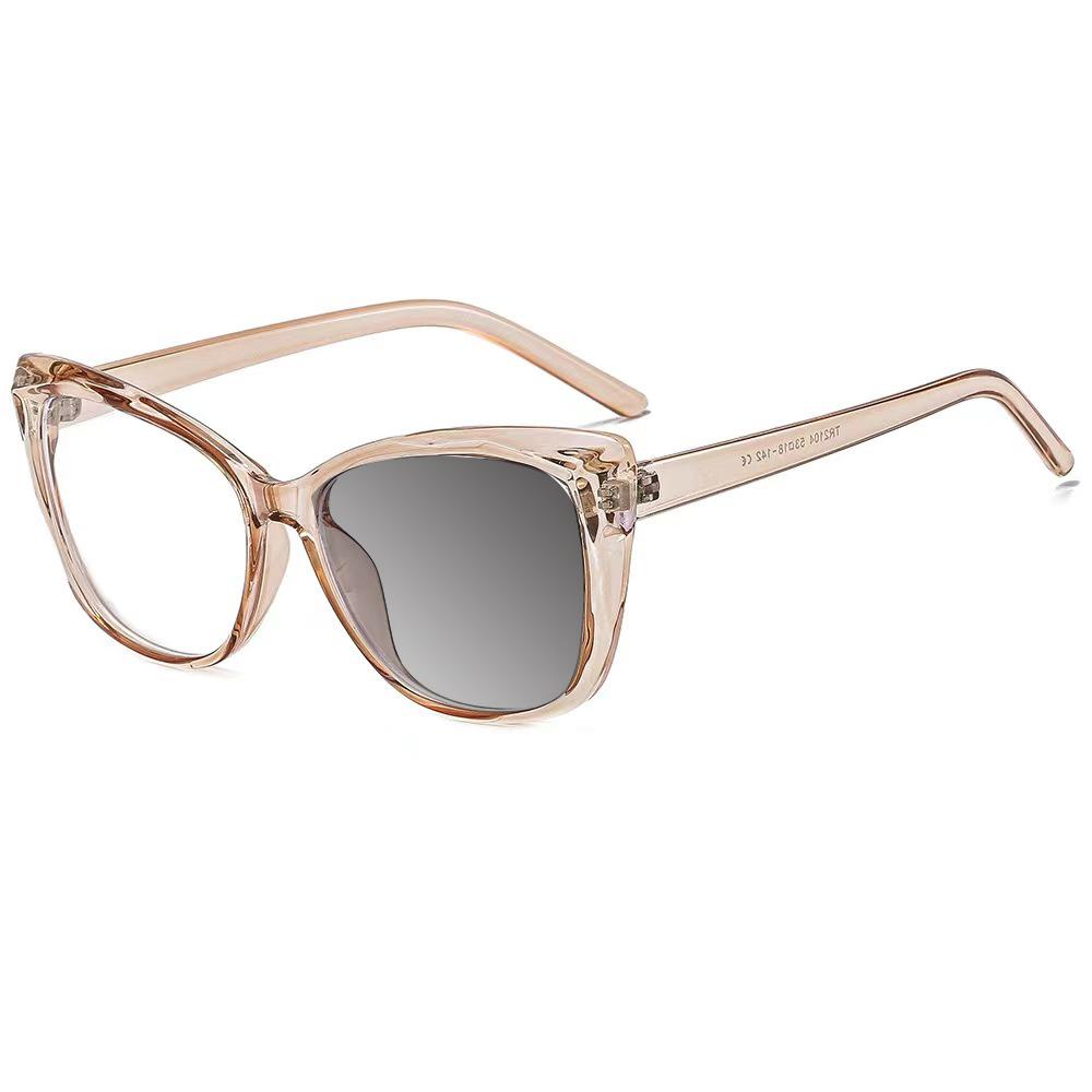 New Vintage Gradient Eyeglasses Anti Blue Light Myopia Transparent Cat Eye Glasses Frame Fashion Unique