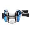 Portable Winter Ice Fishing Reel Wheel with Wire Outdoor Casting Tackle(Blue)