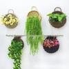 Wall Hanging Woven Basket Flower Pot - Rattan, Willow & Straw Design