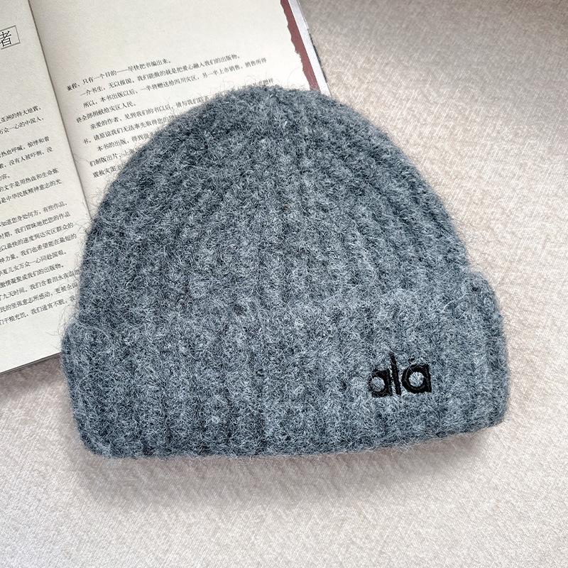 Autumn and winter thickened warm ear protection versatile big head circumference knitted cold hat girl