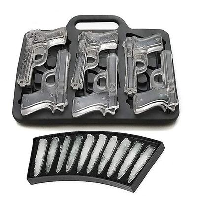 DIY Eiswürfelform Machen Sie einzigartige Eiswürfel in Form von Pistolenkugeln mit dieser Perfekt für kalte Getränke und Cocktails