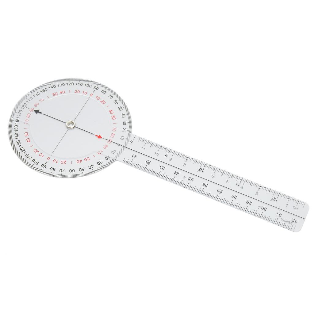 Protractor Angle Ruler Measurement Clear Scale Transparent Limb Angle Goniometer Ruler for Spinal Curvature
