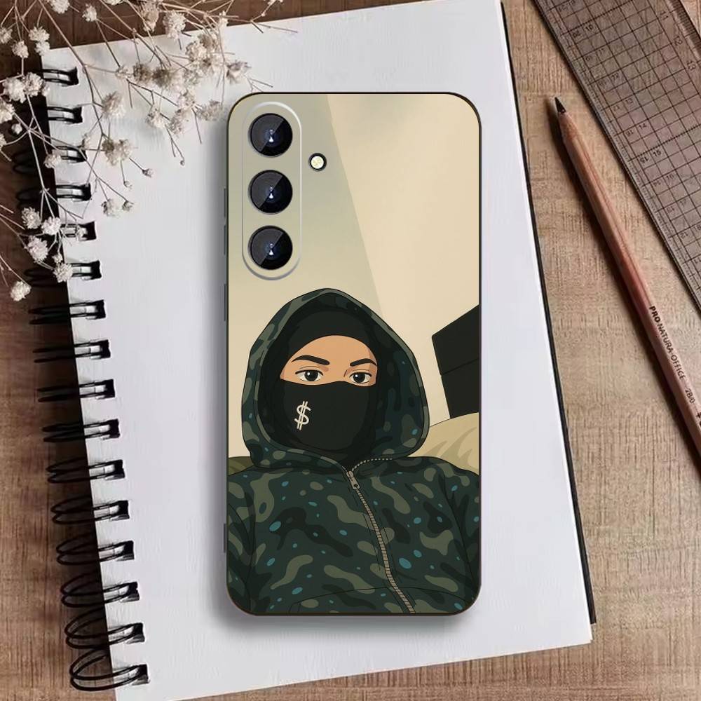 Anime Chill Guy Merchandise Phone Case For Samsung Galaxy A73,A21s,A22,A31,A52,A53,A71,A41Soft Black Shell