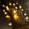 Solar Cherry Garden Flower Lights Battery-operated Garland Solar Outdoor Waterproof Lawn Pathway Christmas Decoration