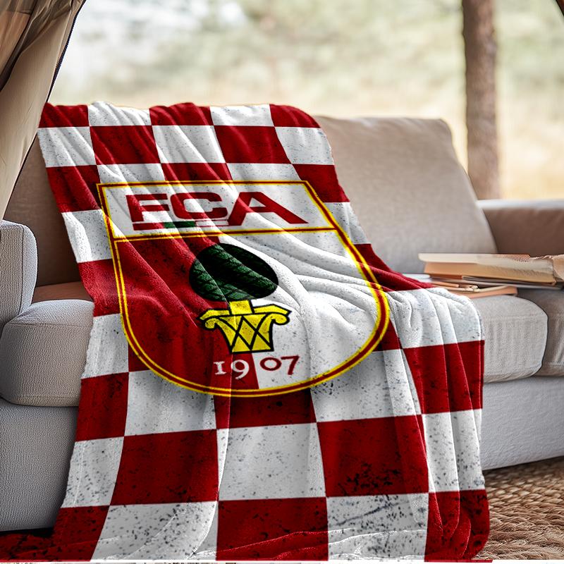 Augs-burg Crest Blanket Lightweight Ideal Bedding Blanket Perfect for Travel, Camping, Living Rooms, Offices, Sofas, Fan Christmas gift