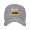 Custom Punk Beer Hub Baseball Cap for Women Unisex Breathable Beerhub Dad Hat Sports Snapback Hats