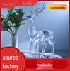 Nordic Transparent Crystal Reindeer Ornament - Christmas Decoration Handicraft