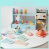 Wooden Ice Cream Play Set For Kids With Pretend Caf And Toy Accessories For Girls And Boys