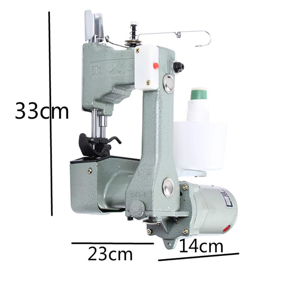 Elektrický šicí stroj, domácí tkané sáčky, balicí stroj na rýžové sáčky, 130 W, 12 000 ot./min. GK9-2