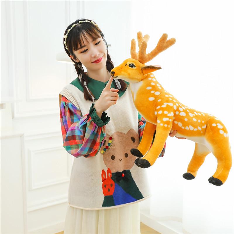 Cross-Border Plush Toy: Zebra & Reindeer - Forest Friends Series