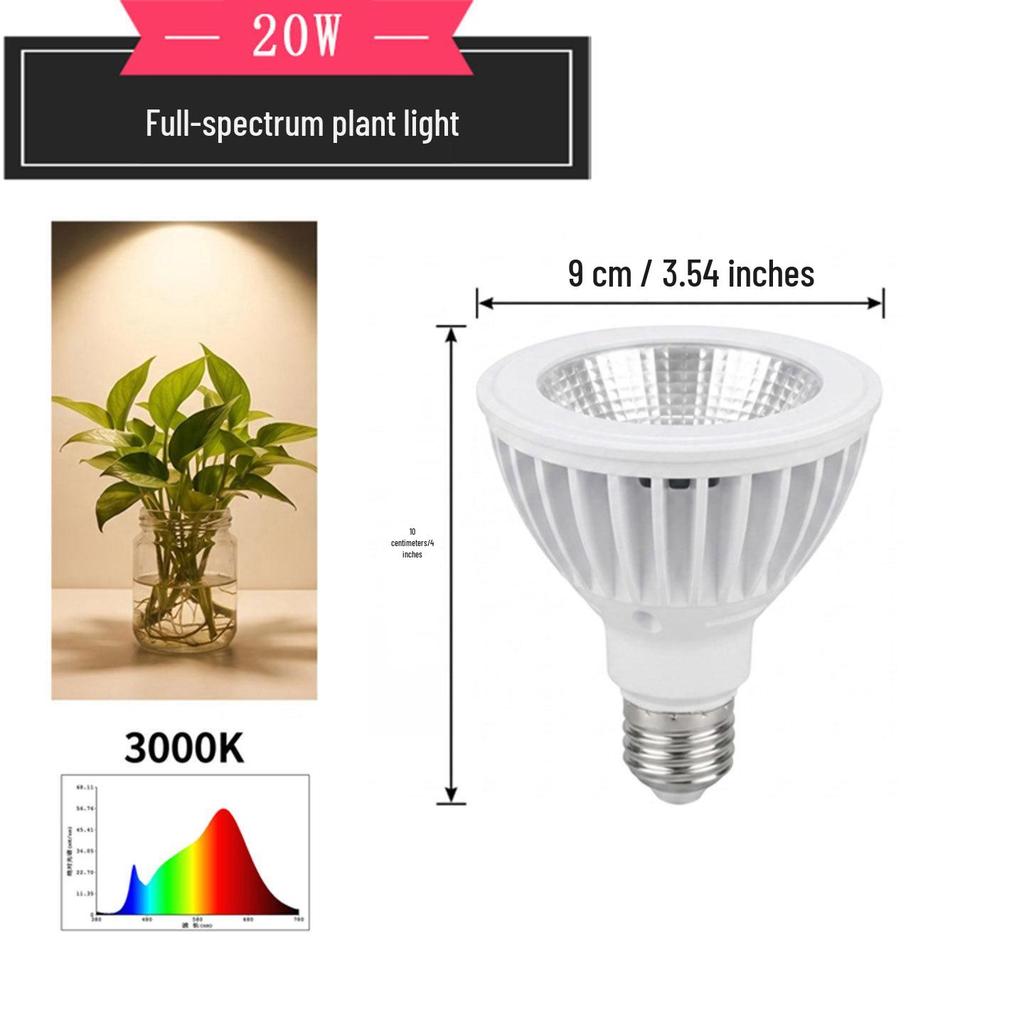 Vollspektrum E27 Sonnenlicht LED Pflanzenlampe für die Pflanzenzucht