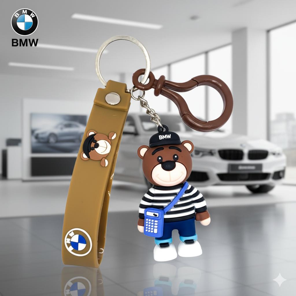 

Ведмедик брелок BMW аксесуари БМВ брелоки bmw з калькулятором іграшка для ключів 7 см 7 синій