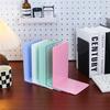 2pcs Sleek Transparent Bookends - Durable PP Plastic Desk Organizer for Office & Library, Creative Invisible Book Stand Polished