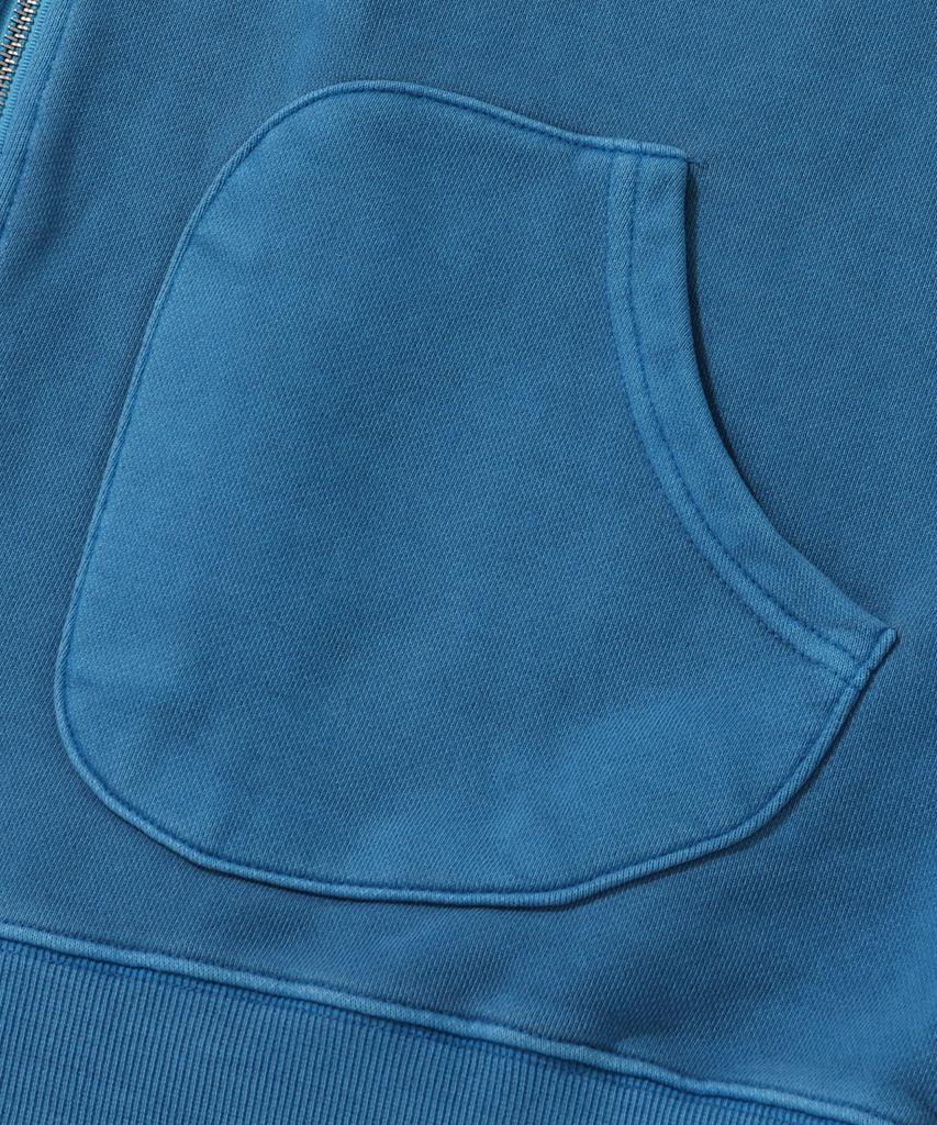 Stends [M~4Xl] Pigment Arch Logo Hoodie Zip-Up_Blue
