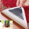 4PCS Anti Slip Anti Curling Carpet Patch Reusable Washable Carpet Patch Fixed Sticker Floor Rug Mat Tape Corners Pad