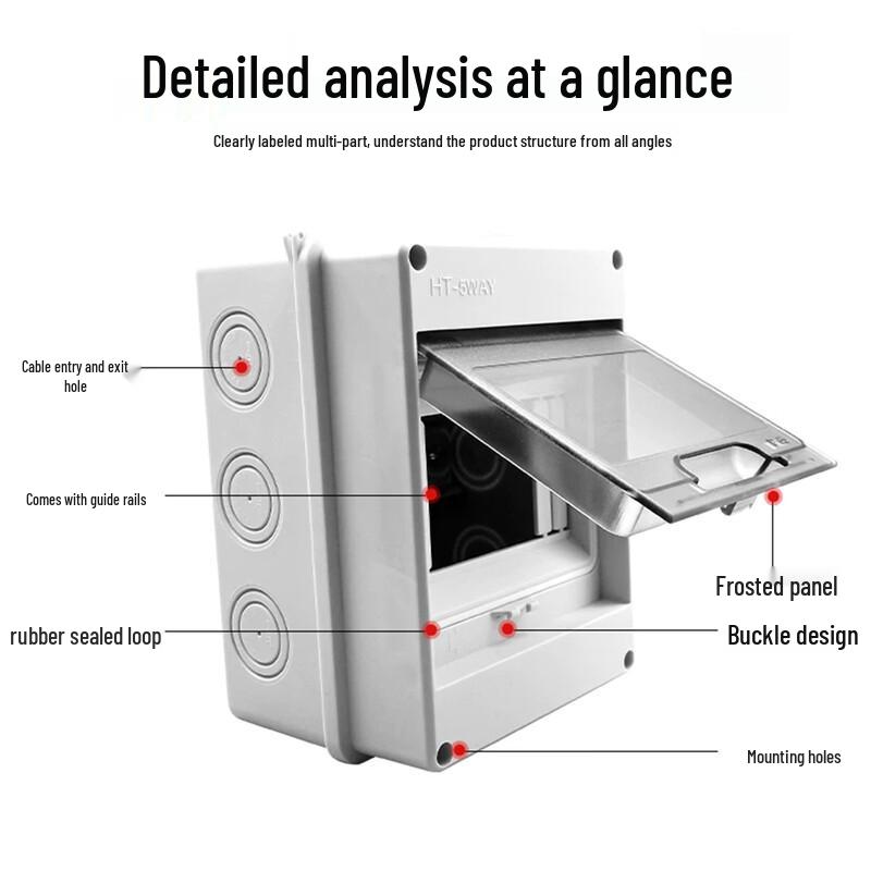 Huilide Thickened Waterproof Outdoor Distribution Box