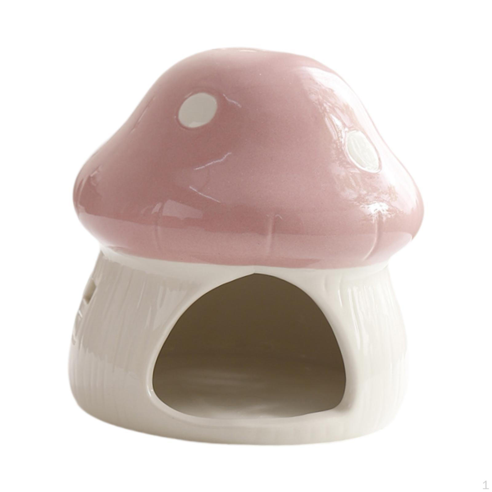 

Ceramic Hamster House Cave Cartoon Indoor Guinea Pig Hideout Hide Bed for Ferret Dwarf розовый