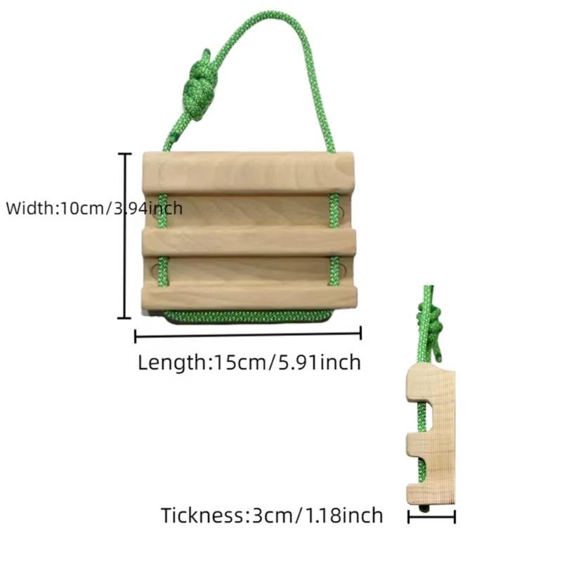 Tragbares Kletter-Hangboard Leichtes Holz-Hangboard Finger-Trainingsboard Fingergriff-Stärker Ausdauernd