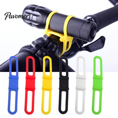 Bicycle Light Belt 3Pcs Rubber Band Fine Workmanship Flexibility Compact Heavy-duty Multifunctional Silicone for Bike