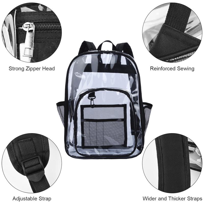 Transparente Umhängetasche Unisex Mode Einfach Große Kapazität Tragbar Rucksäcke Multifunktional Wasserdicht Männlich Weiblich Rucksack