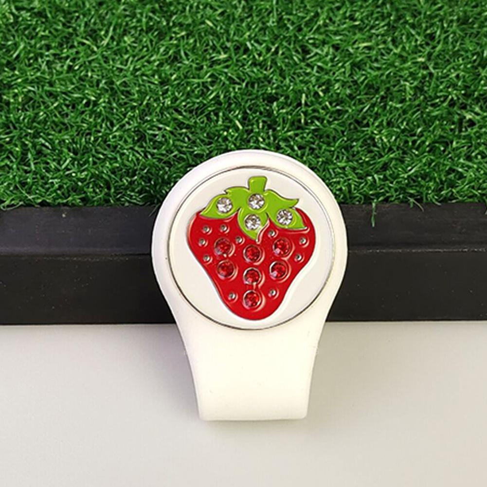 Golf Hat Clip Fruit Animal Plant Pattern Detachable Soft Lightweight Practical Silicone Golf Ball Marker
