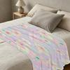 Soft Floral Fleece Blanket Breathable Cozy Lightweight All-Season Throw, Perfect for Home, Office, Halloween & Christmas
