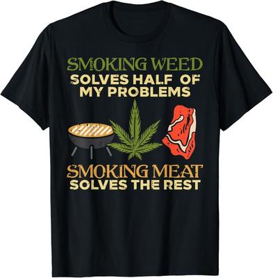 Grilling Solves Half Problems Meat Funny Bbq Barbecue Men Gift Unisex T-Shirt