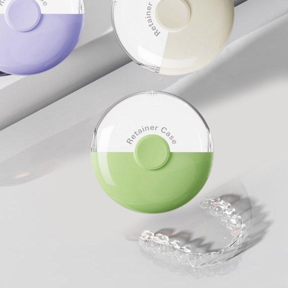 3Pcs Sealed Magnetic Orthodontic Retainer Lightweight Fake Teeth Case Mouthguard Case  for Home