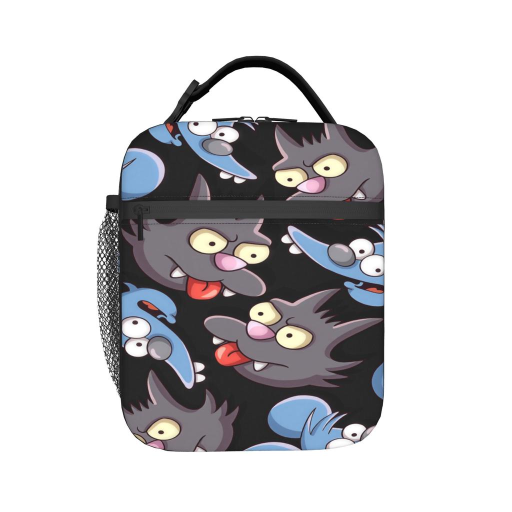 Itchy and Scratchy Lunch Bag For Women Lunch Box Fashion Outdoor Picnic Cooler Bag Portable Zipper Oxford Thermal Lunch Bags