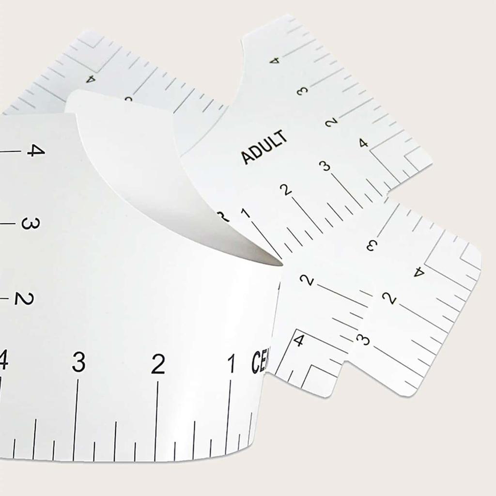 4pcs/set, T-shirt alignment ruler, T-shirt measuring ruler, sewing center design ruler, sewing tool accessories