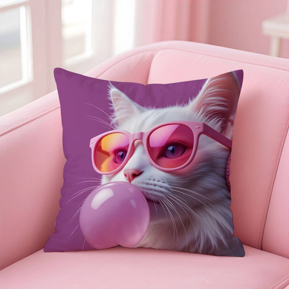 Vibrant Animal Bubble Fashion Tiger Pillow Case Pattern Printing Pillowcase Living Room Sofa Cushion Cover Bedroom Room Decor