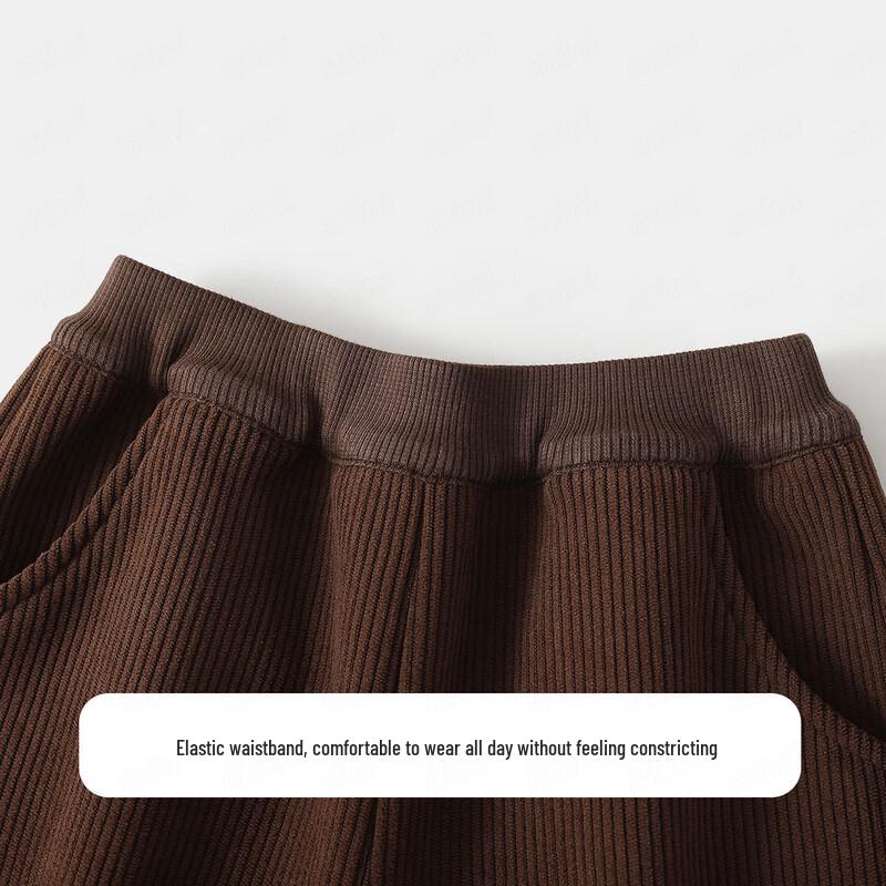 MQDMINI Boys' Fleece-Lined Harem Pants