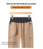 Middle-aged Women's Velvet-Lined Woolen Straight-Leg Pants for Autumn/Winter