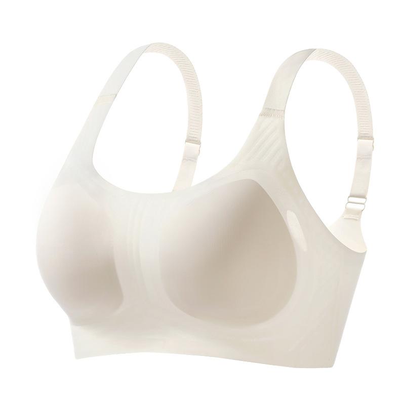 Traceless Large Breasts, Small Breasts, Anti-sagging Summer Ultra-thin Cool Soft Support Large Size Bra Cover