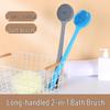 Silicone Double-Sided Long Handle Bath Brush & Back Scrubber