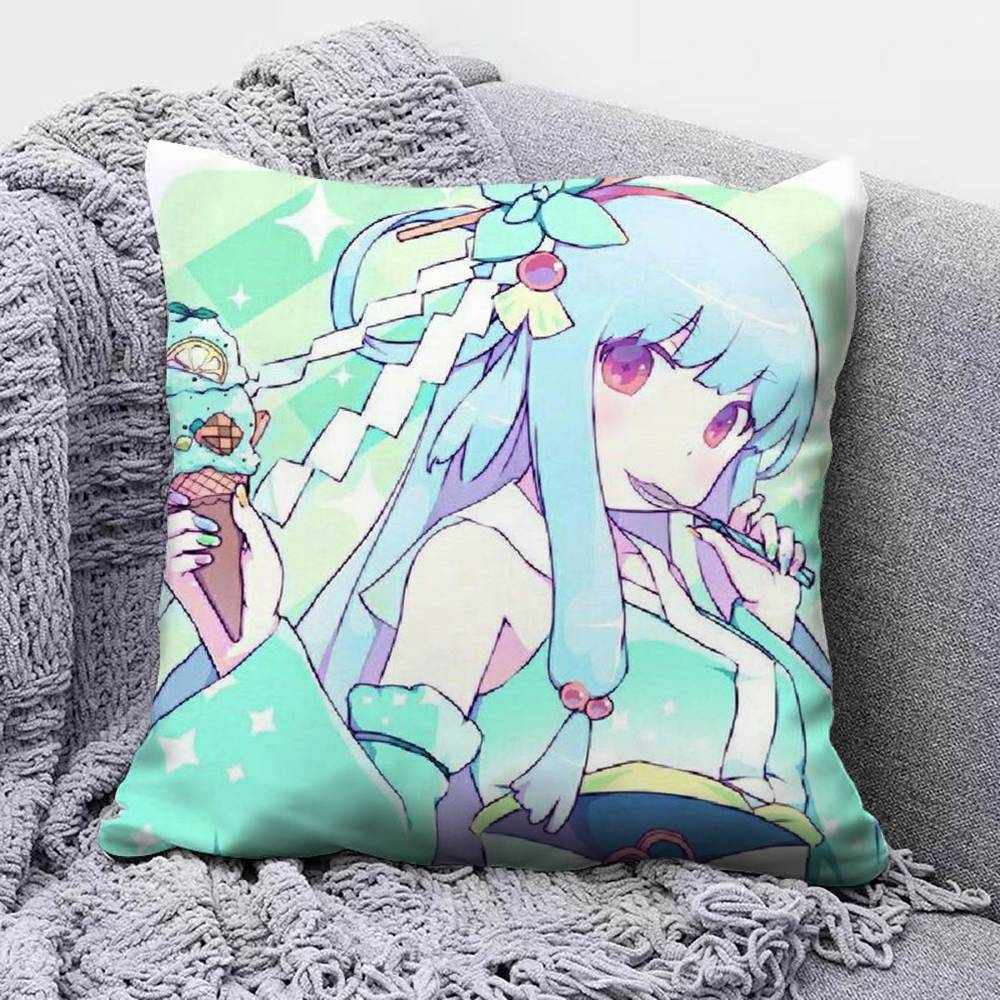 Kotonoha Akane Kotonoha Aoi Home Sofa Cushion Covers and Aecorative Custom Pillow Covers 30X30cm