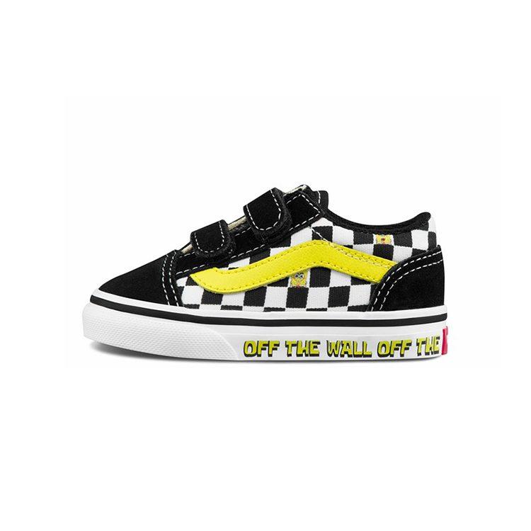 Vans Old Skool SpongeBob SquarePants X Velcro Toddler 'Off The Wall' VN000D3Y9EK