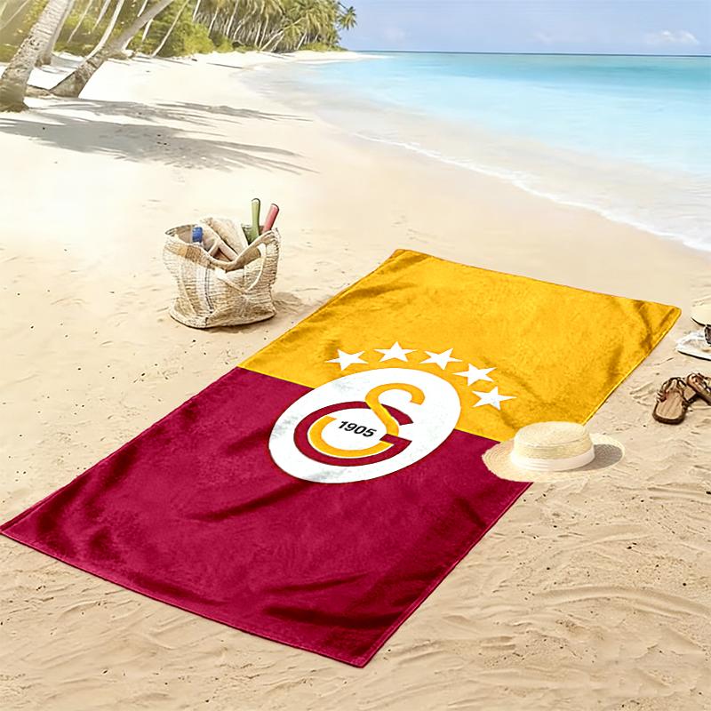 1pc Galatasaray SK Beach Towel, A Vibrant Beach Towel Suitable for Outdoor Activities, Camping, Hiking