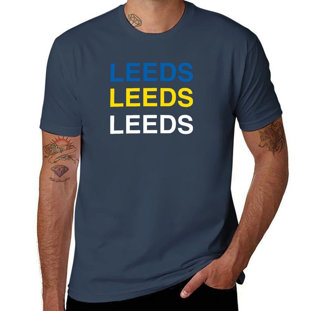 United Leeds Color Funny Gift T-Shirt Oversized Sweat Mens Plain T Shirts