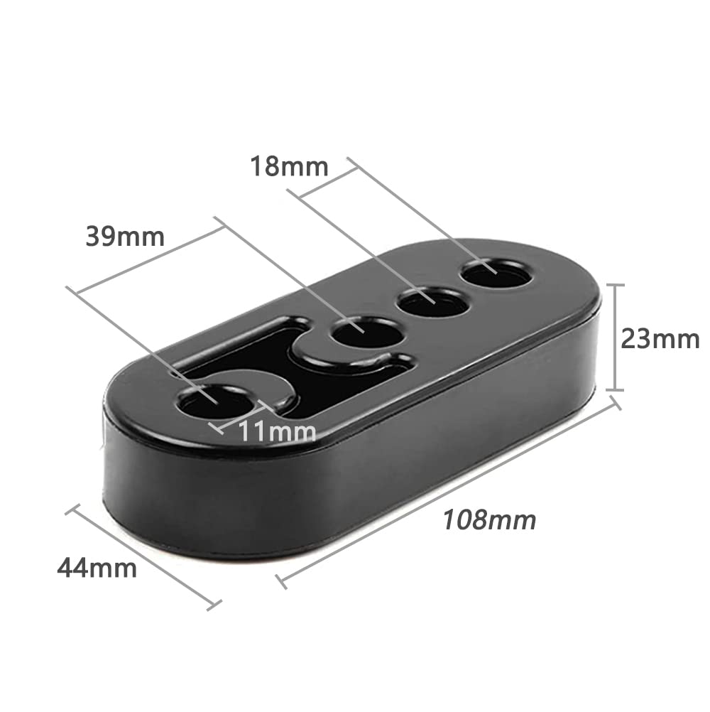 YFFSFDC Muffler Hanger Mount 11mm Reinforced Muffler Bush Hanging Rubber