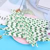 25Pcs Coconut Tree/Turtle Leaf /Cactus Drink Juice Paper Straws Children Birthday Party Decorations